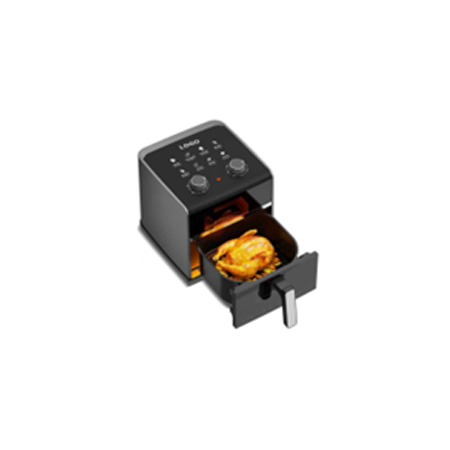 Visible Air Fryer med dubbla knoppar